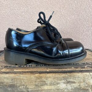 Vintage Dr. Martens 8309 Black Cap Toe Oxford Made in England